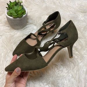 Green Kitten Heels